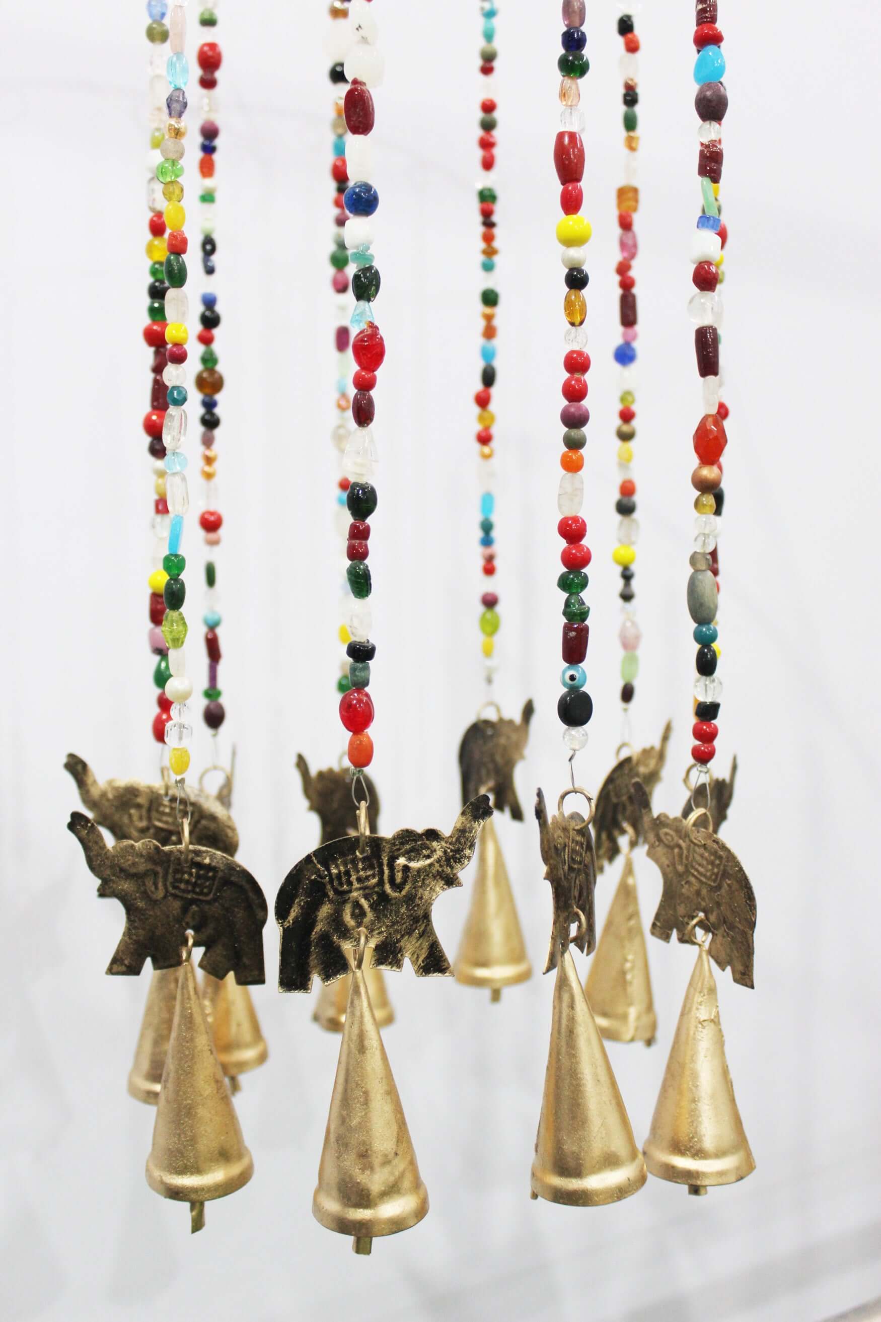 metal elephant windchime decoration